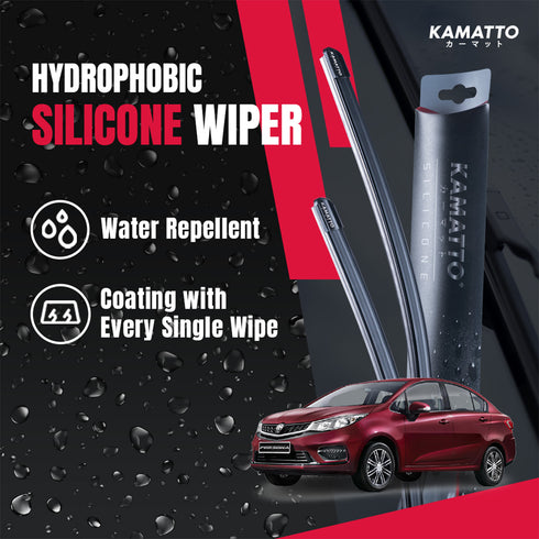 Kamatto Wiper Proton Persona VVT (2016-Present) Hydrophobic Silicone Water Repelling Coating